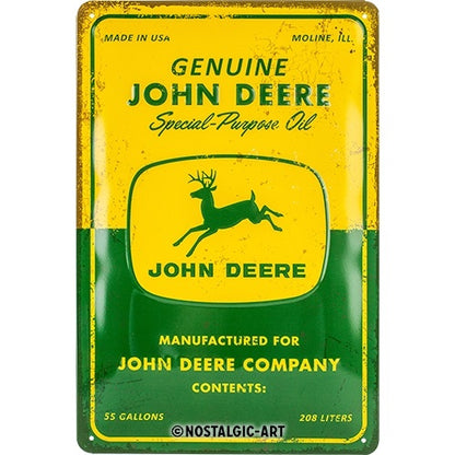 Metalen wandbord | John Deere | Special purpose oil | 30x20cm |
