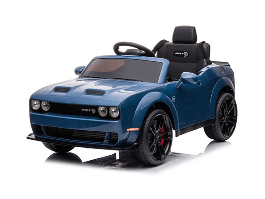 Dodge Challenger SRT | Elektrische kinderauto | 12V | Blauw |