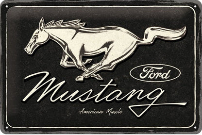 Metalen wandbord | Ford Mustang Horse | 20x30cm |
