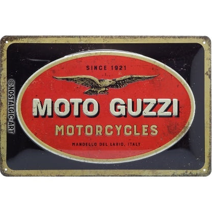 Metalen wandbord | Moto Guzzi logo | 20x30cm |