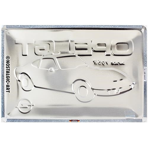 Metalen wandbord | Opel GT | Since 1968 | 20x30cm |