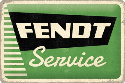 Metalen wandbord | Fendt service | 20x30cm |