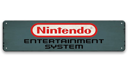 Metalen wandbord | Nintendo | Kentekenplaat | 10x40cm |