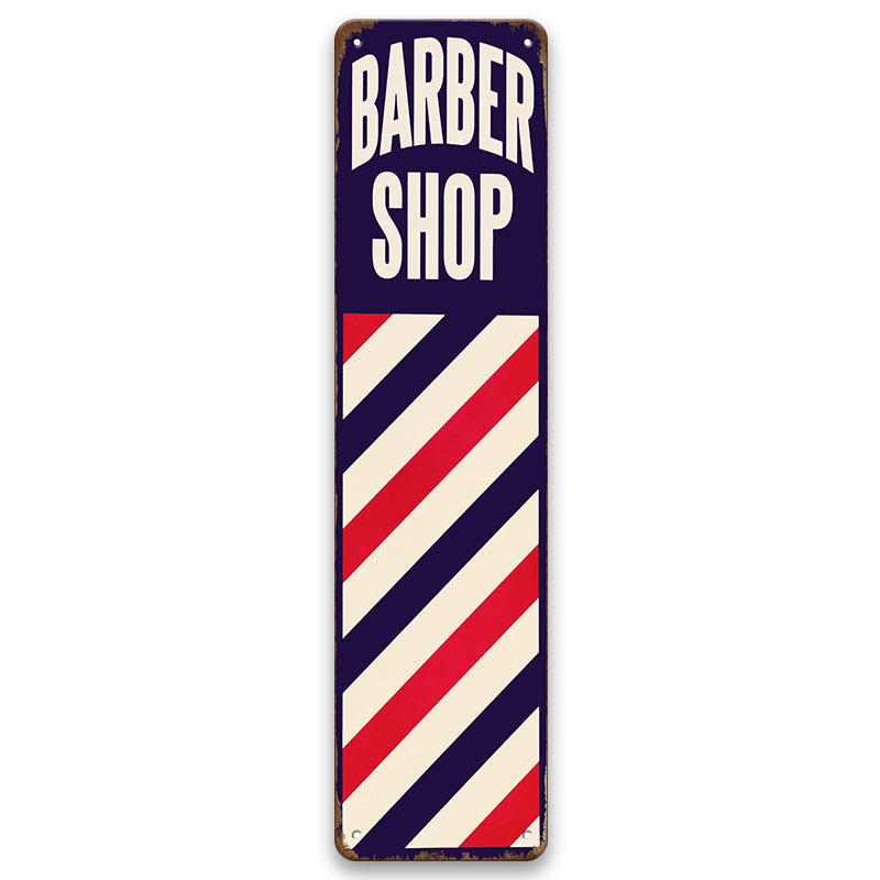 Metalen wandbord | Barber shop | Kentekenplaat | 40x10cm |