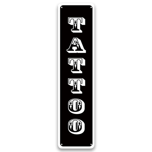 Metalen wandbord | Tattoo | Kentekenplaat | 40x10cm |