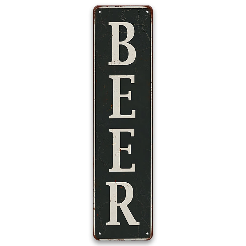 Metalen wandbord | Beer | Kentekenplaat | 40x10cm |