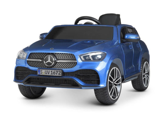 Mercedes-Benz GLE450 blauw elektrische kinderauto voorkant