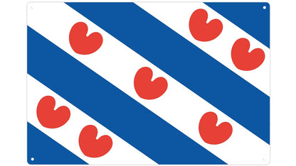 Metalen wandbord | Vlag | Friesland |