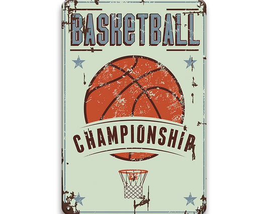 Metalen wandbord | Basketball | Championship |