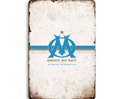 Metalen wandbord | Olympique De Marseille | Droit Au But |