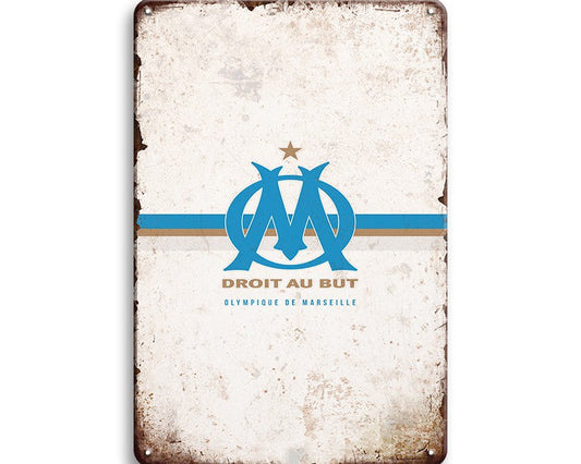 Metalen wandbord | Olympique De Marseille | Droit Au But |