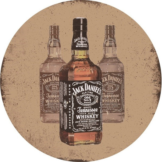 Metalen wandbord | Jack Daniels | 30CM | Rond |