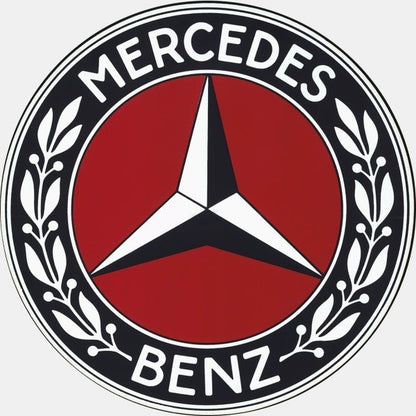 Metalen wandbord | Mercedes-Benz | 30CM | Rond |