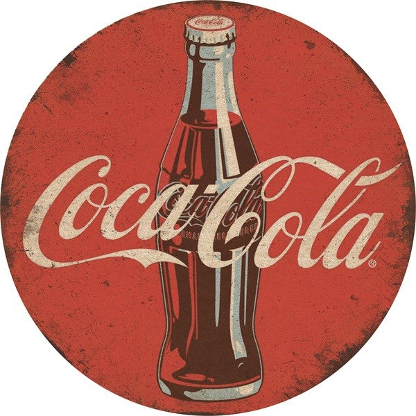 Metalen wandbord | Coca Cola | 30CM | Rond |