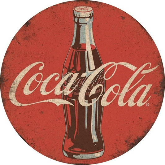 Metalen wandbord | Coca Cola | 30CM | Rond |