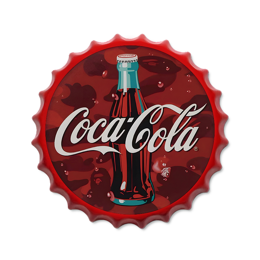 Metalen drankdop | Coca Cola | 35CM | Rond |