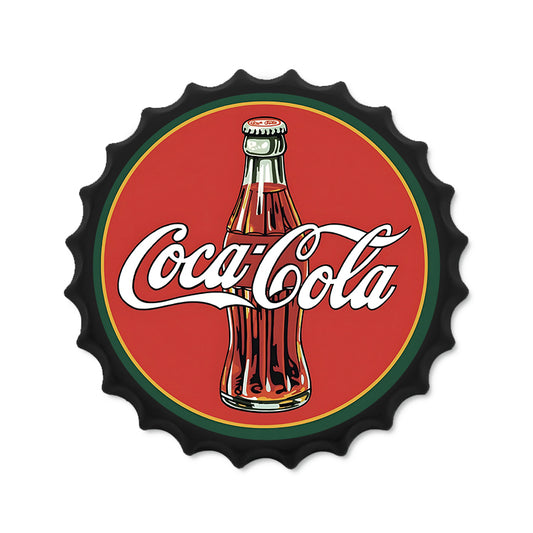 Metalen drankdop | Coca Cola vintage | 35CM | Rond |