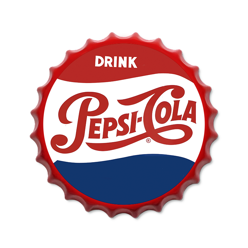 Metalen drankdop | Pepsi-Cola drink | 35CM | Rond |