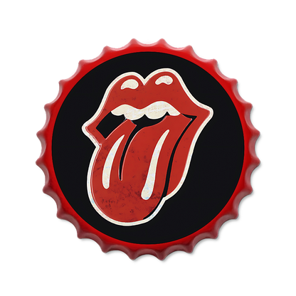 Metalen drankdop | The Rolling Stones | 35CM | Rond |