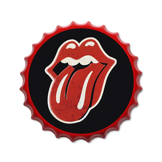 Metalen drankdop | The Rolling Stones | 35CM | Rond |