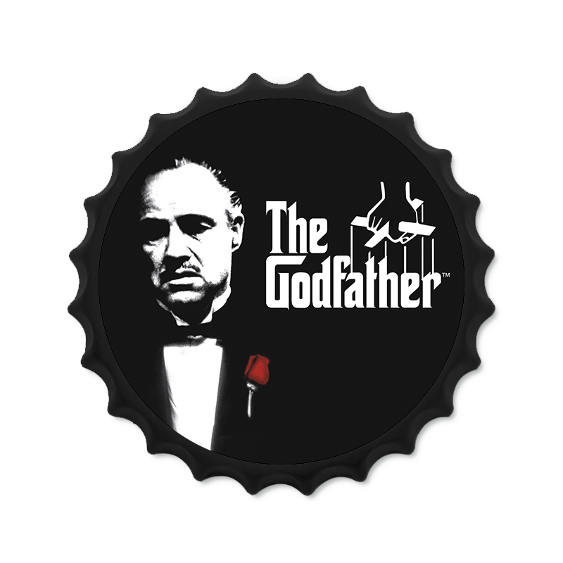 Metalen drankdop | The Godfather | 35CM | Rond |