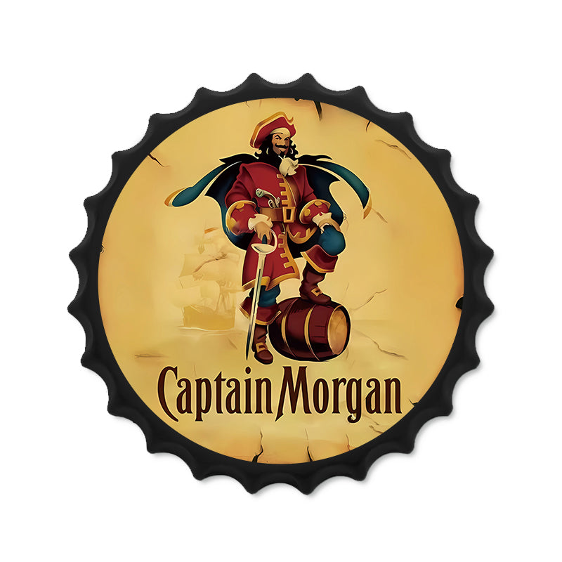 Metalen drankdop | Captain Morgan | 35CM | Rond |