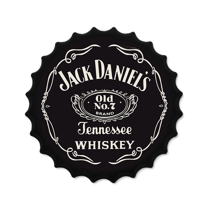 Metalen drankdop | Jack Daniels | 35CM | Rond |