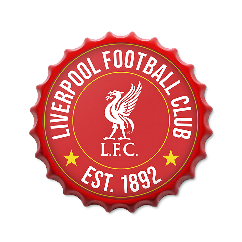 Metalen drankdop | Liverpool Football Club | 35CM | Rond |