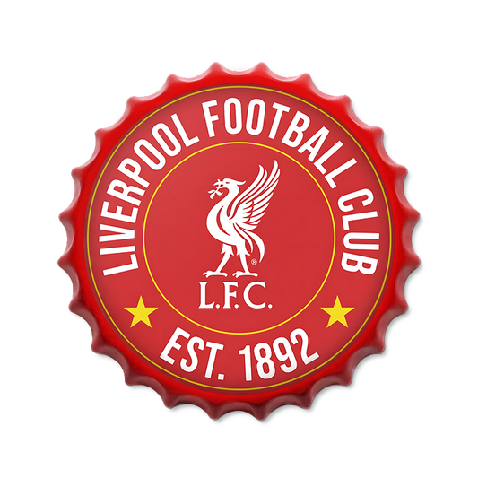 Metalen drankdop | Liverpool Football Club | 35CM | Rond |