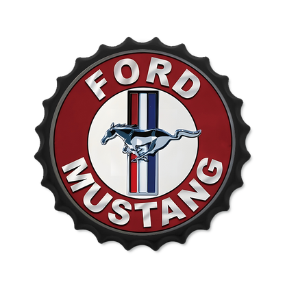 Metalen drankdop | Ford Mustang | 35CM | Rond |