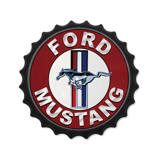 Metalen drankdop | Ford Mustang | 35CM | Rond |