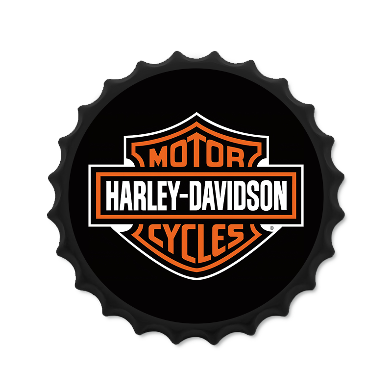 Metalen drankdop | Harley-Davidson | 35CM | Rond |