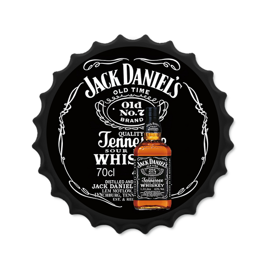 Metalen drankdop | Jack Daniels | 35CM | Rond |