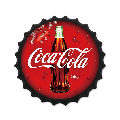 Metalen drankdop | Coca Cola | 35CM | Rond |