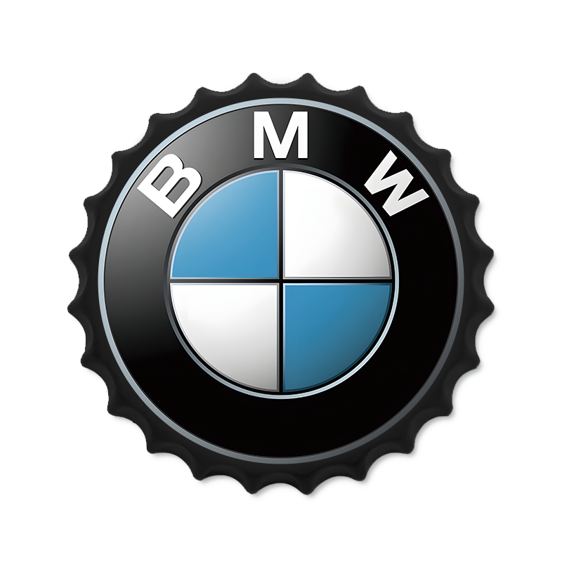 Metalen drankdop | BMW | 35CM | Rond |