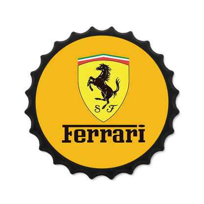 Metalen drankdop | Ferrari | 35CM | Rond |