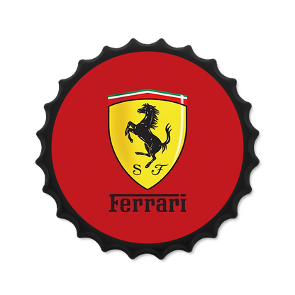 Metalen drankdop | Ferrari | 35CM | Rond |