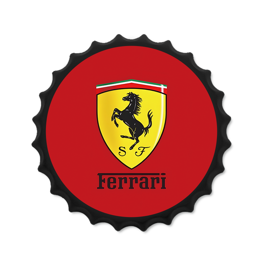 Metalen drankdop | Ferrari | 35CM | Rond |