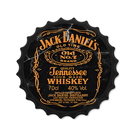 Metalen drankdop | Jack Daniels Tennessee | 35CM | Rond |