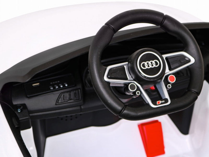 Audi R8 Sport | Elektrische kinderauto | 12V | Wit |