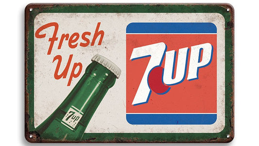 Metalen wandbord | Fresh 7up |