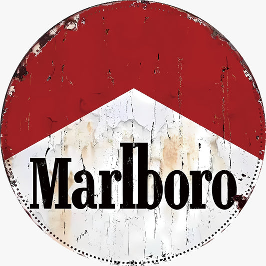 Metalen wandbord | Marlboro | 30CM | Rond |