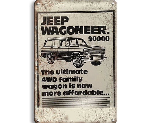 Metalen wandbord | Jeep Wagoneer |