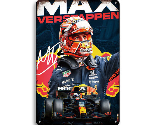 Metalen wandbord | Max Verstappen | Formule 1 |