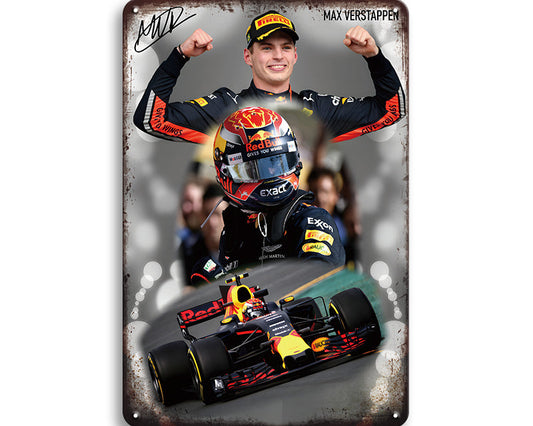 Metalen wandbord | Max Verstappen | Formule 1 |