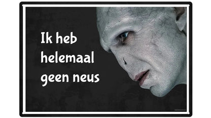 Metalen wandbord | Ik heb helemaal geen neus |