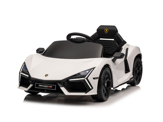 Lamborghini Revuelto | Elektrische kinderauto | 12V | Wit |