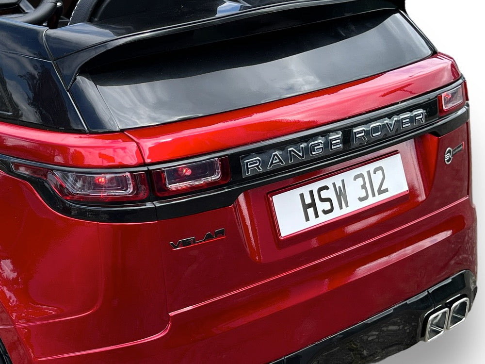 Range Rover Velar | Elektrische kinderauto | 12V | Rood |