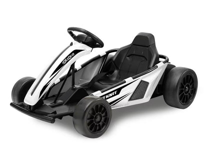 ROLLZONE ® Drift Kart / Go-Kart  | Elektrische kinderkart | 24V | 200W motor | Wit | Nieuwe editie! |