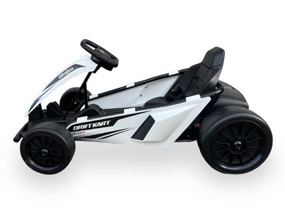 ROLLZONE ® Drift Kart / Go-Kart  | Elektrische kinderkart | 24V | 200W motor | Wit | Nieuwe editie! |